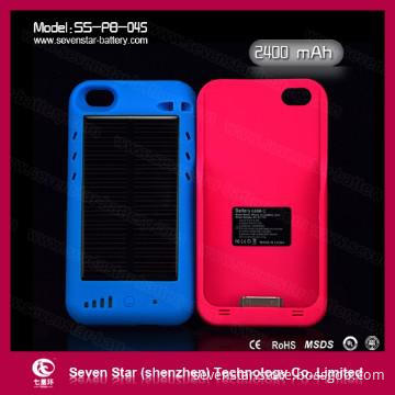 Solar Power Bank in 2400 mAh with iphone protective case/cover
